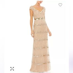 Mac Duggal beaded sequin gown - retail $598